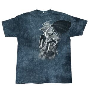 The Mountain Winged Dragon T-Shirt Tie Dye 2009 Y2K Vincent Hie Mens Size XL